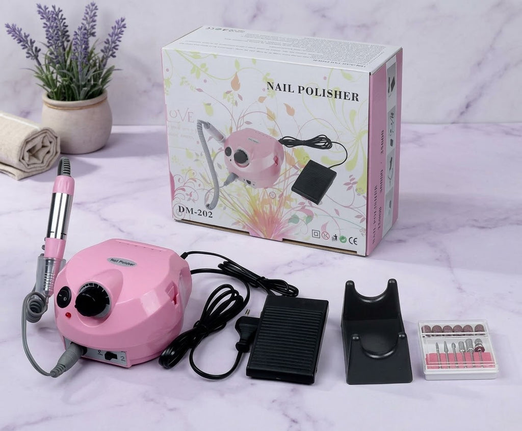 💅 DM-202 Professional Electric Nail Drill Machine — Complete Nail Care Set