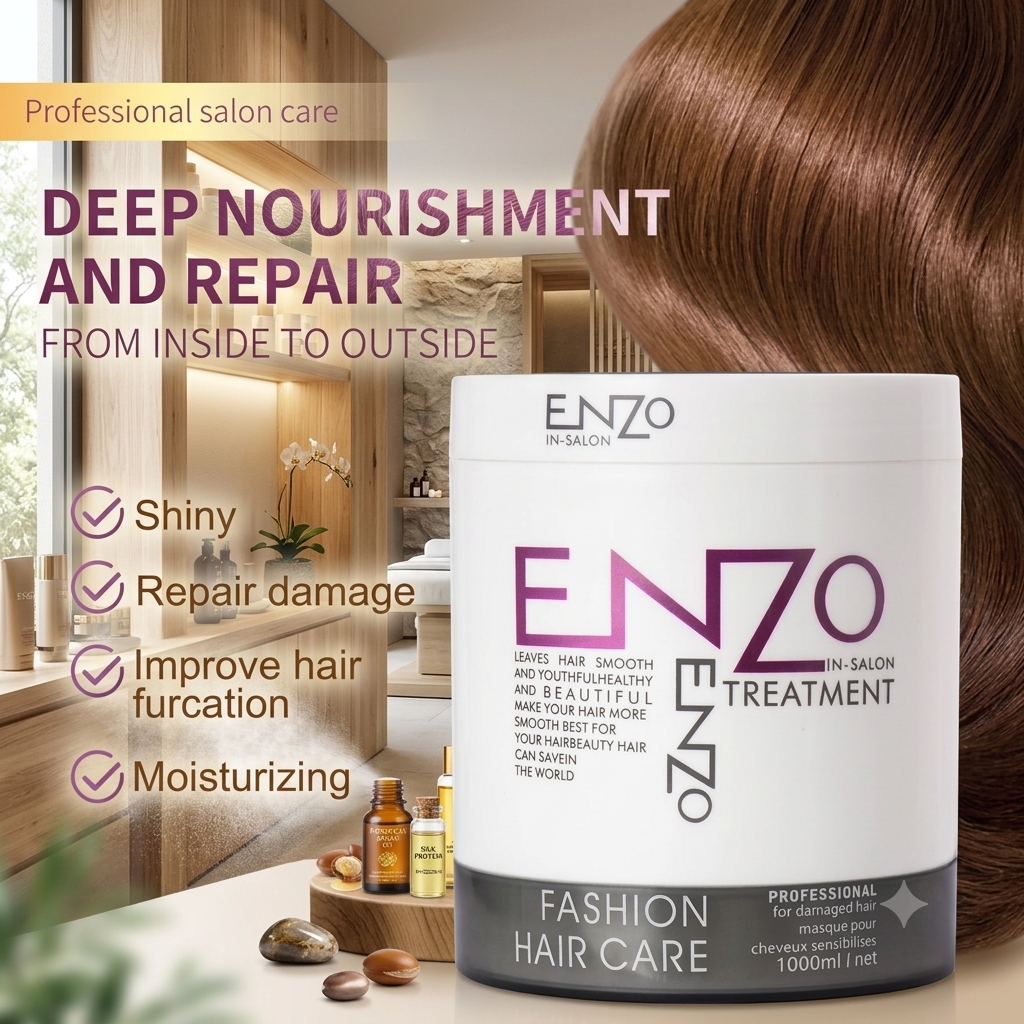 🎁✨ Special Offer: Buy the Treatment & Get the ENZO Keratin Hair Serum (100ml) FREE!